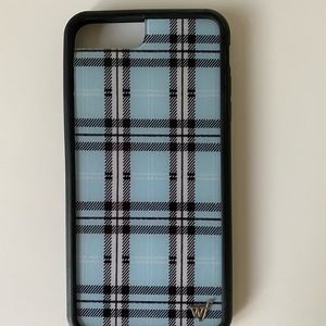 Wildflower blue plaid case